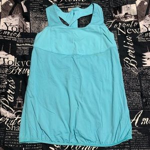 Ivivva by Lululemon aqua flowy tank 14 fits Lulu 4